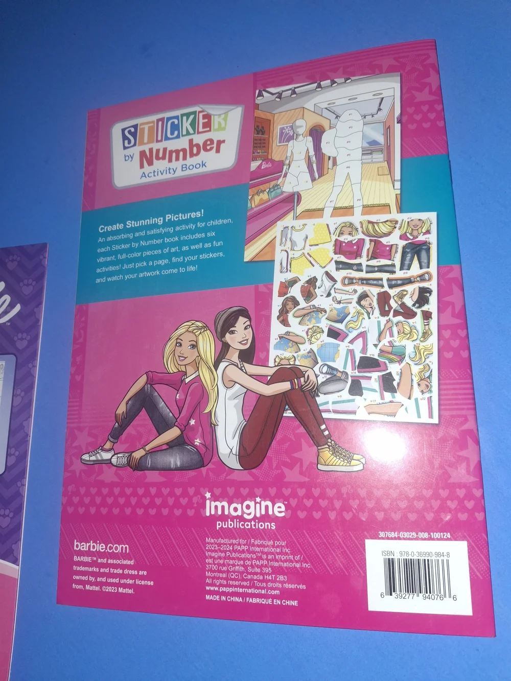 Girls Barbie Sticker/ Coloring BOOK FUN FREE COLORING BOOK